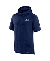 Fanatics Men's Heather Navy Colorado Avalanche Authentic Pro Pullover Hoodie