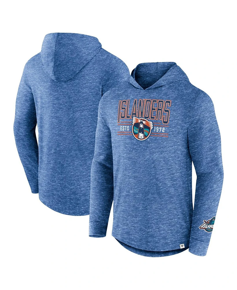 Fanatics Men's Heather Royal New York Islanders Slub Pullover Hoodie
