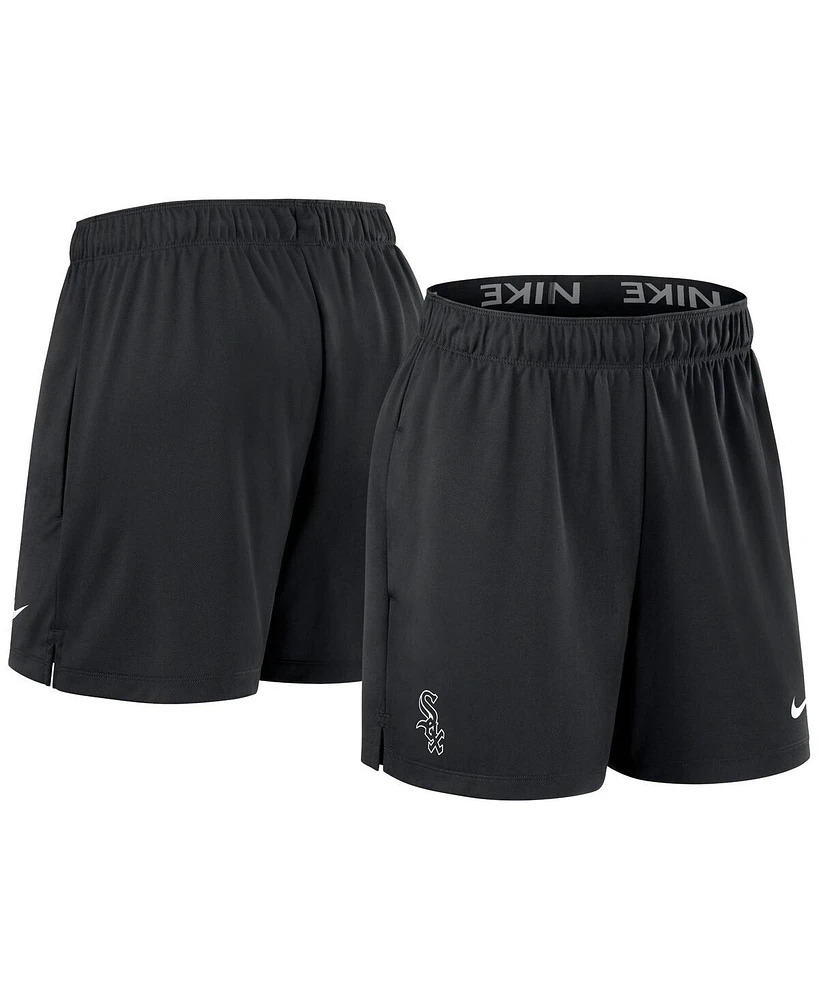 Nike Women's Black Chicago White Sox Authentic Collection Knit Shorts