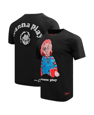 Freeze Max Men's Black Chucky Fall 2 Horror Behead T-Shirt
