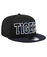 New Era Men's Black Detroit Tigers Splatter 9FIFTY Snapback Hat