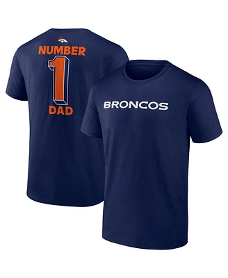 Fanatics Men's Navy Denver Broncos Big Tall Number One Dad T-Shirt
