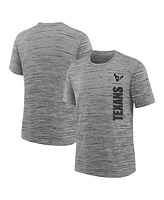 Nike Big Boys and Girls Heather Charcoal Houston Texans Sideline Velocity Performance T-Shirt