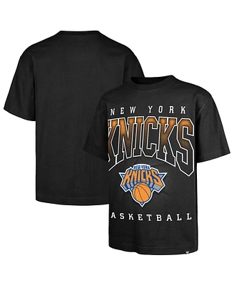 '47 Brand Men's Black New York Knicks Afterhours Foundation Premium Heavyweight T-Shirt