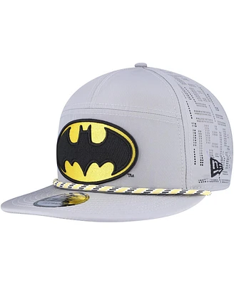 New Era Men's Gray Batman Rope Trucker 9FIFTY Adjustable Hat
