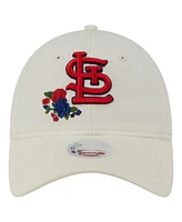 New Era Women's Cream St. Louis Cardinals Floral 9TWENTY Adjustable Hat
