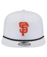 New Era Men's White San Francisco Giants Perforated Golfer Snapback Hat