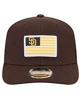 New Era Men's Brown San Diego Padres Flag 9SEVENTY Stretch-Snap Hat
