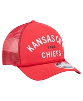 New Era Men's Red Kansas City Chiefs Active Minimalist M-Crown A-Frame 9FORTY Adjustable Hat