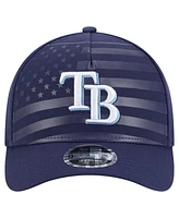 New Era Men's Navy Tampa Bay Rays American Flag 9FORTY M-Crown A-Frame Adjustable Hat