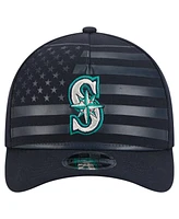 New Era Men's Navy Seattle Mariners American Flag 9FORTY M-Crown A-Frame Adjustable Hat