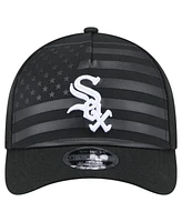 New Era Men's Black Chicago White Sox American Flag 9FORTY M-Crown A-Frame Adjustable Hat