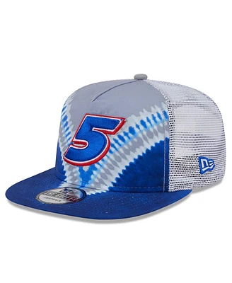 New Era Men's Blue Kyle Larson Golfer Tie-Dye Snapback Hat