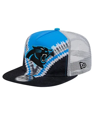 New Era Men's Blue/Black Carolina Panthers Throwback Dye Golfer Snapback Hat