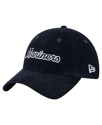 New Era Women's Navy Seattle Mariners Corduroy 9TWENTY Adjustable Hat