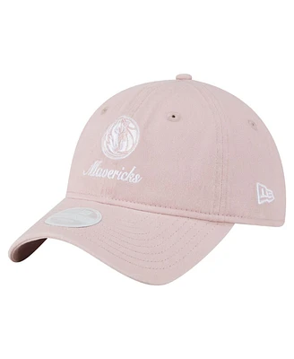 New Era Women's Pink Dallas Mavericks Gameday Preppy 9TWENTY Adjustable Hat