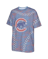 Outerstuff Big Boys and Girls Royal Chicago Cubs Slide Score Bold T-Shirt