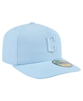 New Era Men's Light Blue Cleveland Guardians Color Pack A-Frame 59FIFTY Fitted Hat