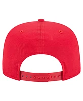 New Era Men's Red Atlanta Hawks Team Text Golfer Snapback Hat