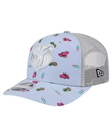 New Era Men's Light Blue/Gray Memphis Grizzlies Adventure Aloha Pattern 9SEVENTY Stretch-Snap Hat