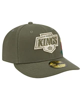 New Era Men's Olive Los Angeles Kings Tonal Florals 59FIFTY Fitted Hat