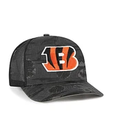 '47 Brand Men's Black Cincinnati Bengals Fiji Trucker Adjustable Hat