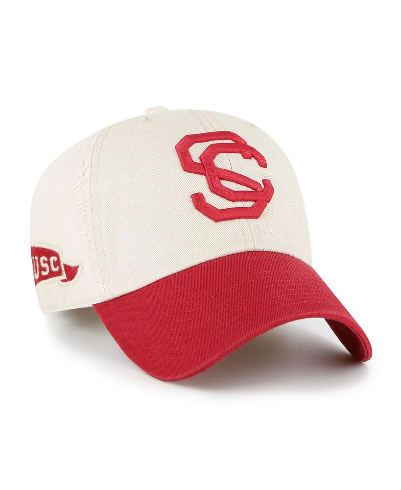 '47 Brand Men's Cream Usc Trojans Grandstand Clean Up Adjustable Hat
