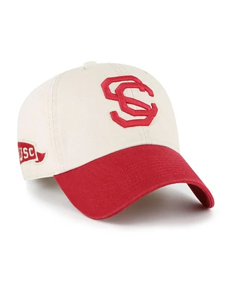 '47 Brand Men's Cream Usc Trojans Grandstand Clean Up Adjustable Hat
