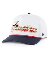 '47 Brand Men's White Houston Texans Patriotic Overhand Hitch Adjustable Hat