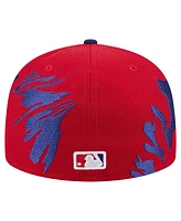 New Era Men's Red/Royal Philadelphia Phillies Retro Pattern 59FIFTY Fitted Hat