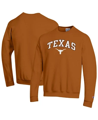 Champion Men's Texas Orange Texas Longhorns Arch Over Logo Pullover Sweatshirt
