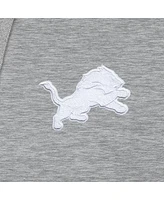 Antigua Men's Heather Gray Detroit Lions Victory Pullover Hoodie