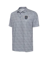 Antigua Men's White San Diego Fc Field Ditsy Polo Shirt