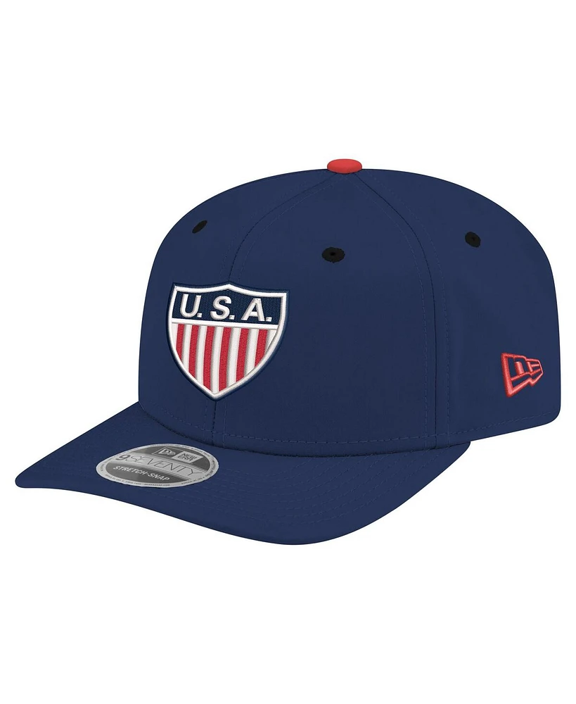 New Era Men's Navy Usmnt 1950 Retro 9SEVENTY Stretch-Snap Hat