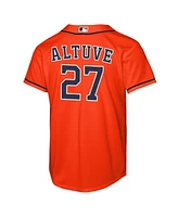 Nike Big Boys and Girls Jose Altuve Orange Houston Astros Alternate Replica Jersey