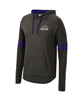 Mitchell & Ness Men's Black Colorado Rockies Logo Lightweight Raglan Pullover Hoodie