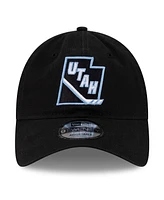 New Era Men's Black Utah Mammoth 9TWENTY Adjustable Hat