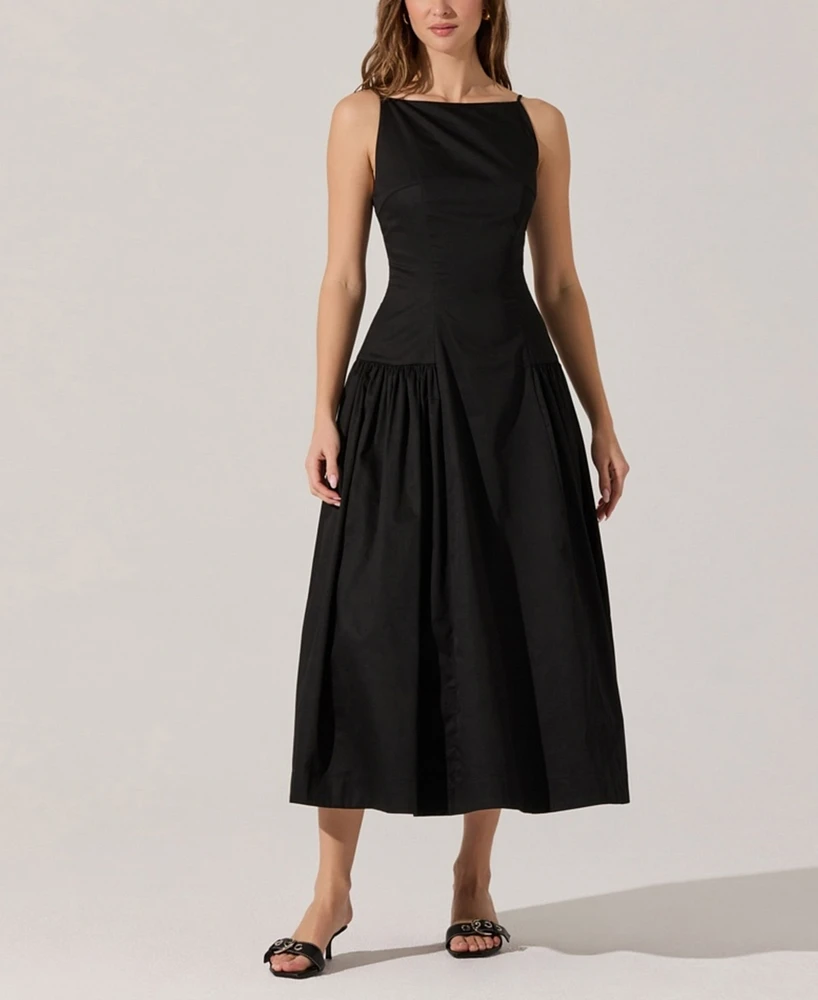 Astr the Label Women's Linen Drop-Waist Dress