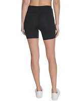 Calvin Klein Women's Outline Logo High-Rise Bike Shorts