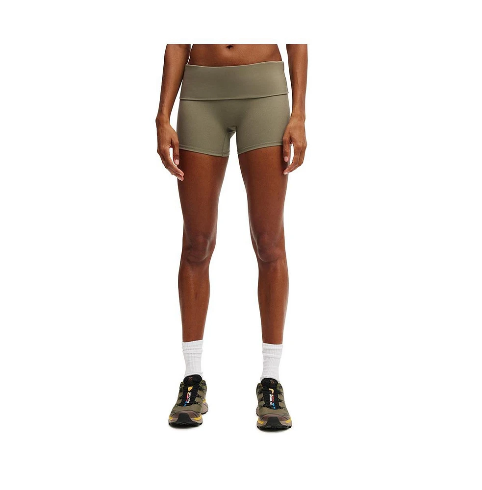 Cotton On Women's Active Ultra Soft Roll Over Shortie Short