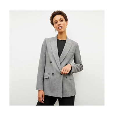 M.m.LaFleur Women's O'Hara Boyfriend Blazer - Sharkskin
