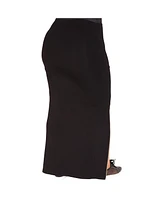 Poetic Justice Plus Zip-Up Slits Maxi Skirt