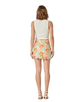 endless rose Women's Rhinestone Lace Skirt
