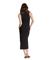 endless rose Women's Collared Sleeveless Maxi Dress