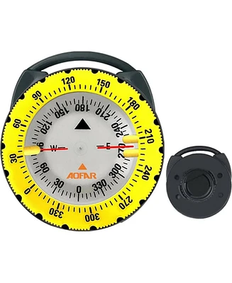 Aofar Dive Compass Af-Q60C Waterproof, Durable, Compact. Compass with Hose clamp Design for Sailing, Diving
