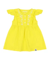 Mixed Up Clothing Baby Girls Vestito Dress Set - Blazing Yellow