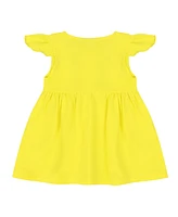 Mixed Up Clothing Baby Girls Vestito Dress Set - Blazing Yellow