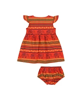 Mixed Up Clothing Baby Girls Vestito Dress Set - Jacquard Stripe