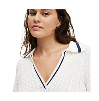 Cotton On Women's Coco Long Sleeve Polo
