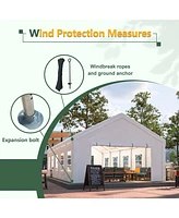 Mondawe 16x32ft Commercial Party Tent - Waterproof Outdoor Canopy with Removable Walls